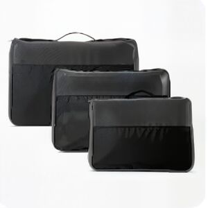 Packing Cube 3 Pack - Small, Medium, Large (Black Colorblock)